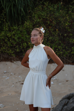 Платье Полли мини молочное