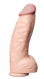 Телесный фаллоимитатор-гигант Real Bomb - 26 см.