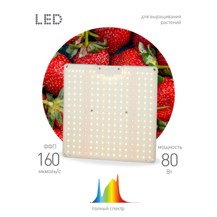 Квантум борд ЭРА FITO-80W-LED-QB Quantum board фитопрожектор полного спектра 80 Вт 3500К
