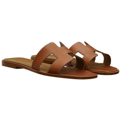 Hermes Oran casual Comfortable Fashion Sandals Women's Brown 2021 Edition, H021056Z 03