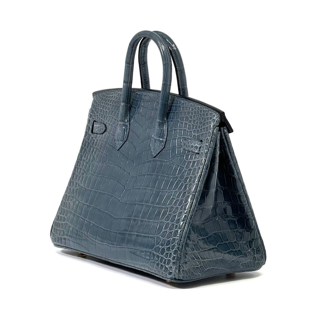 Сумка Hermes из кожи крокодила 25 см