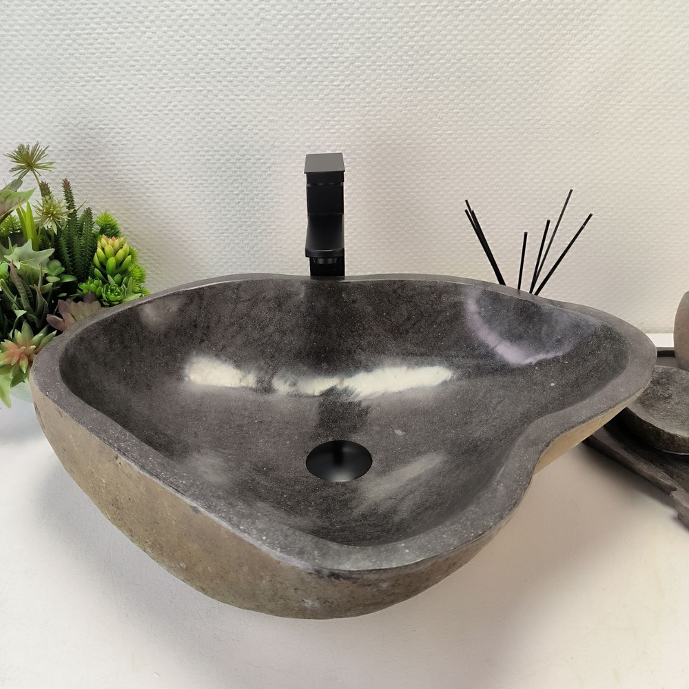 Раковина из речного камня RS-62788 (60*48*15) 57