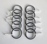 Карниз кованый консольный Шар ажурный d20/16 двухрядный, цвет черный