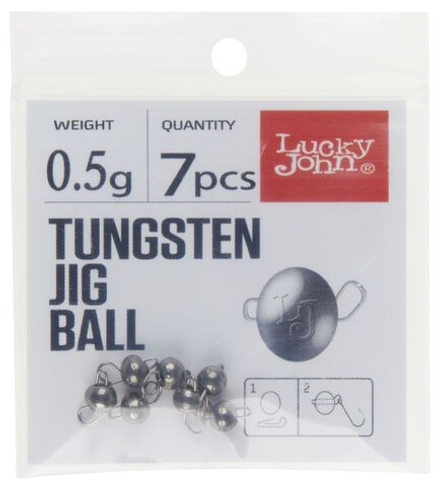 Груз-головки LJ Pro Series TUNGSTEN JIG BALL вольф. разбор. 000,5г 7шт.