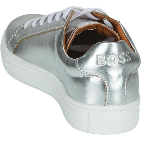 Hugo Boss Leather Low-Top 'Silver'
