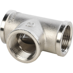 Тройник STOUT ВВ 3/4" никель