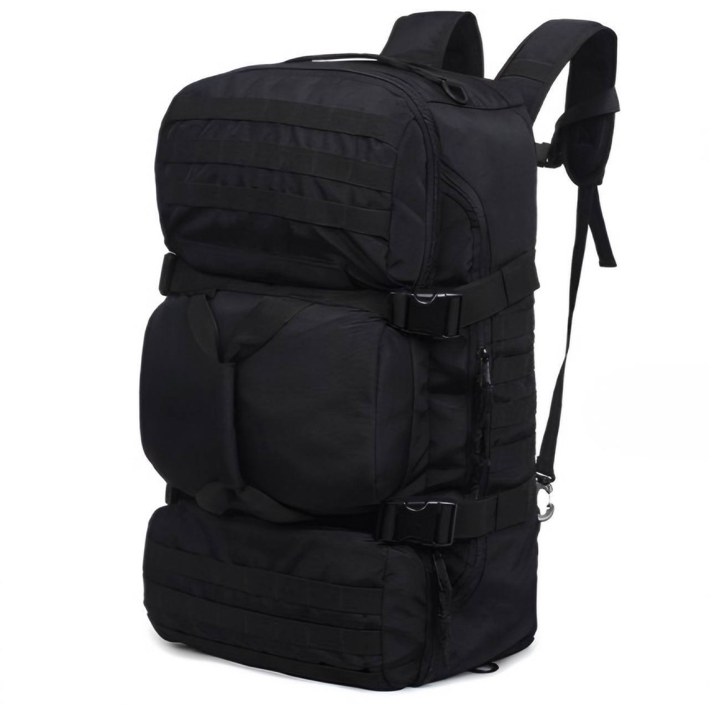 Вместительный тактический рюкзак 60л / чёрный