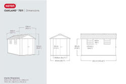 Сарай пластиковый Oakland 7511