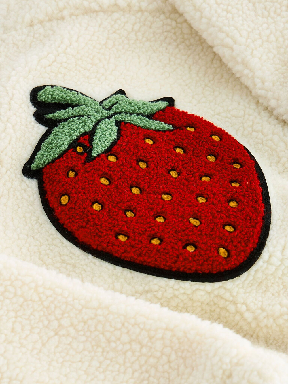 Бомбер флисовый для девочки Next K83-551, Молочный