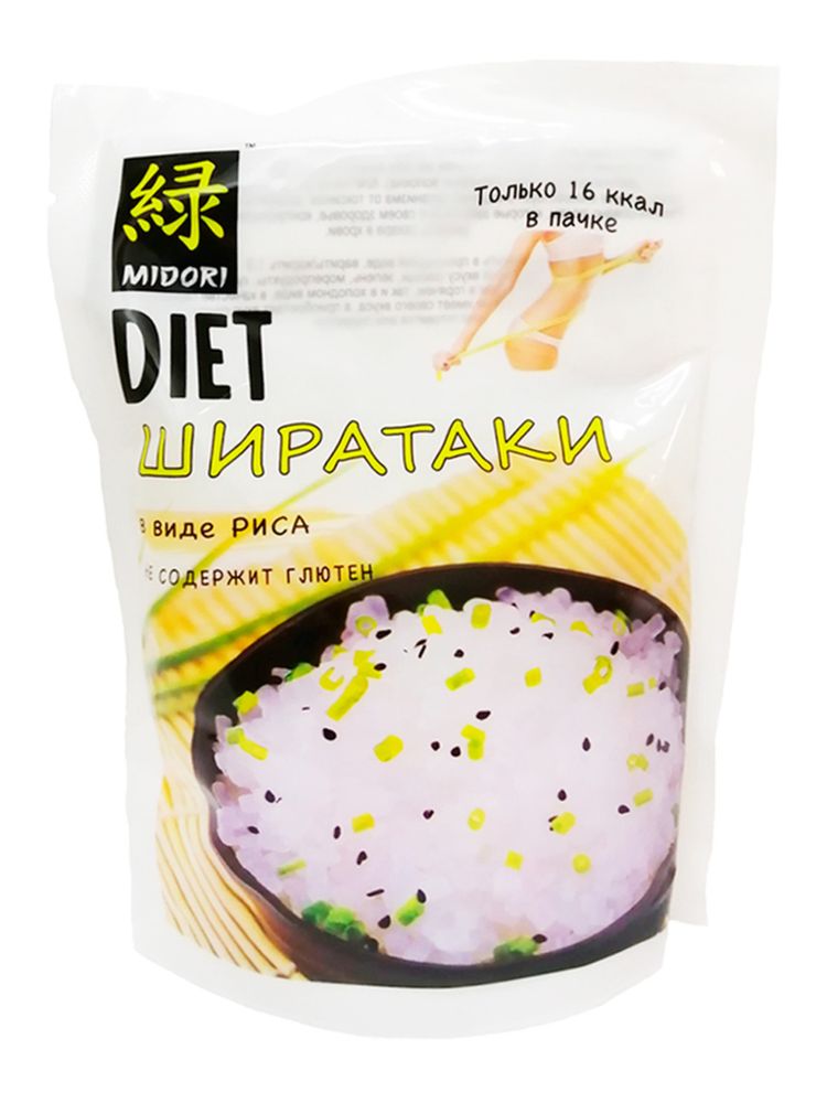 Лапша Midori Diet Ширатаки в виде риса 200 г, 3 шт