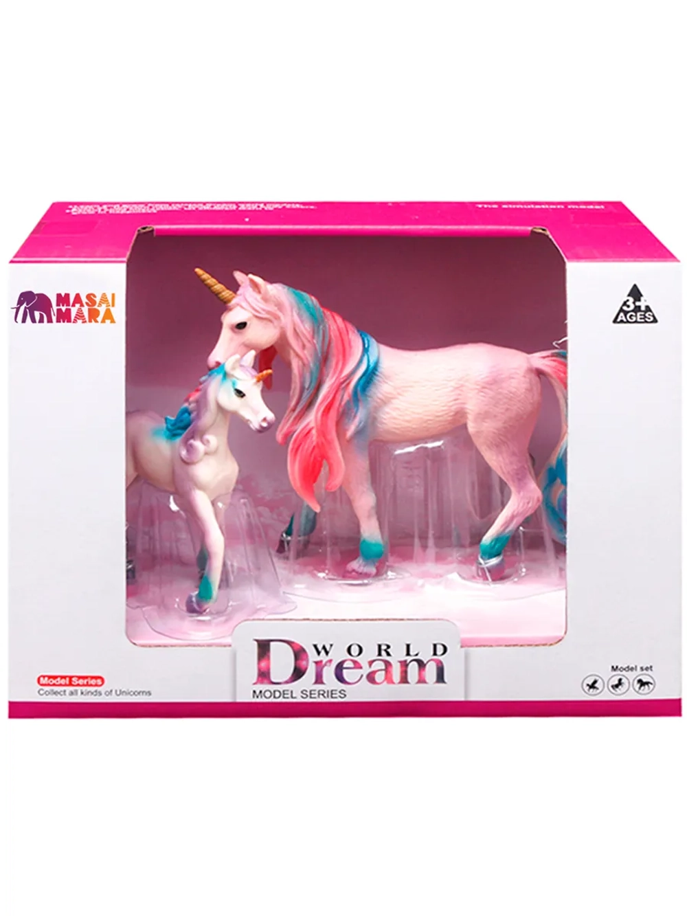 Набор фигурок животных Мир фэнтези Семья фиолетовых единорогов 2 шт