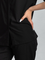 Рубашка повара "Мир" черная женская