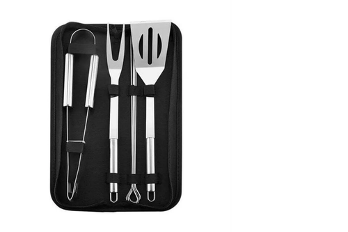 Набор для барбекю в сумке 7 предметов (лопатка, вилка, щипцы, шпажки 4 шт.)