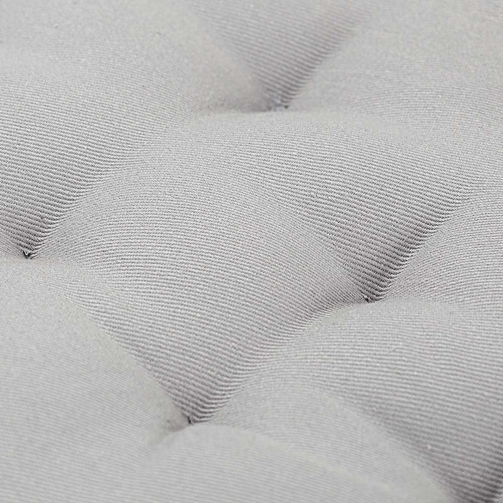 Подушка на стул круглая из хлопка серого цвета из коллекции essential, 35 см