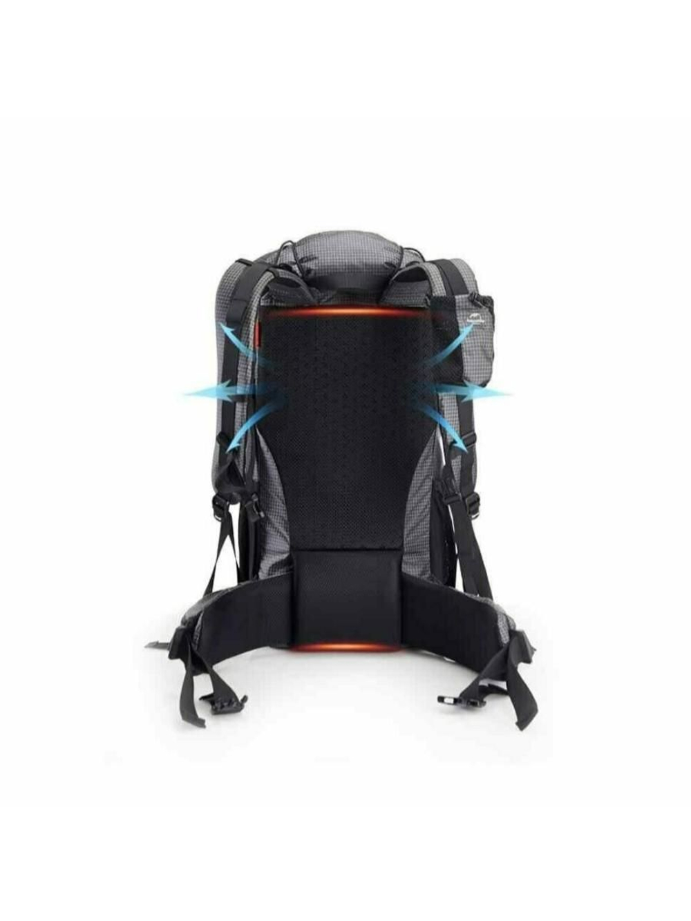 Рюкзак Naturehike NH20BB113 40-45 л походный черный, 6927595765401