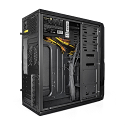 Корпус для компьютера Exegate EX278399RUS Корпус Miditower Exegate XP-329S Black, ATX, , 2*USB, Audio