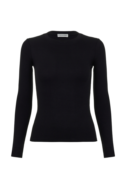 Лонгслив skin, черный