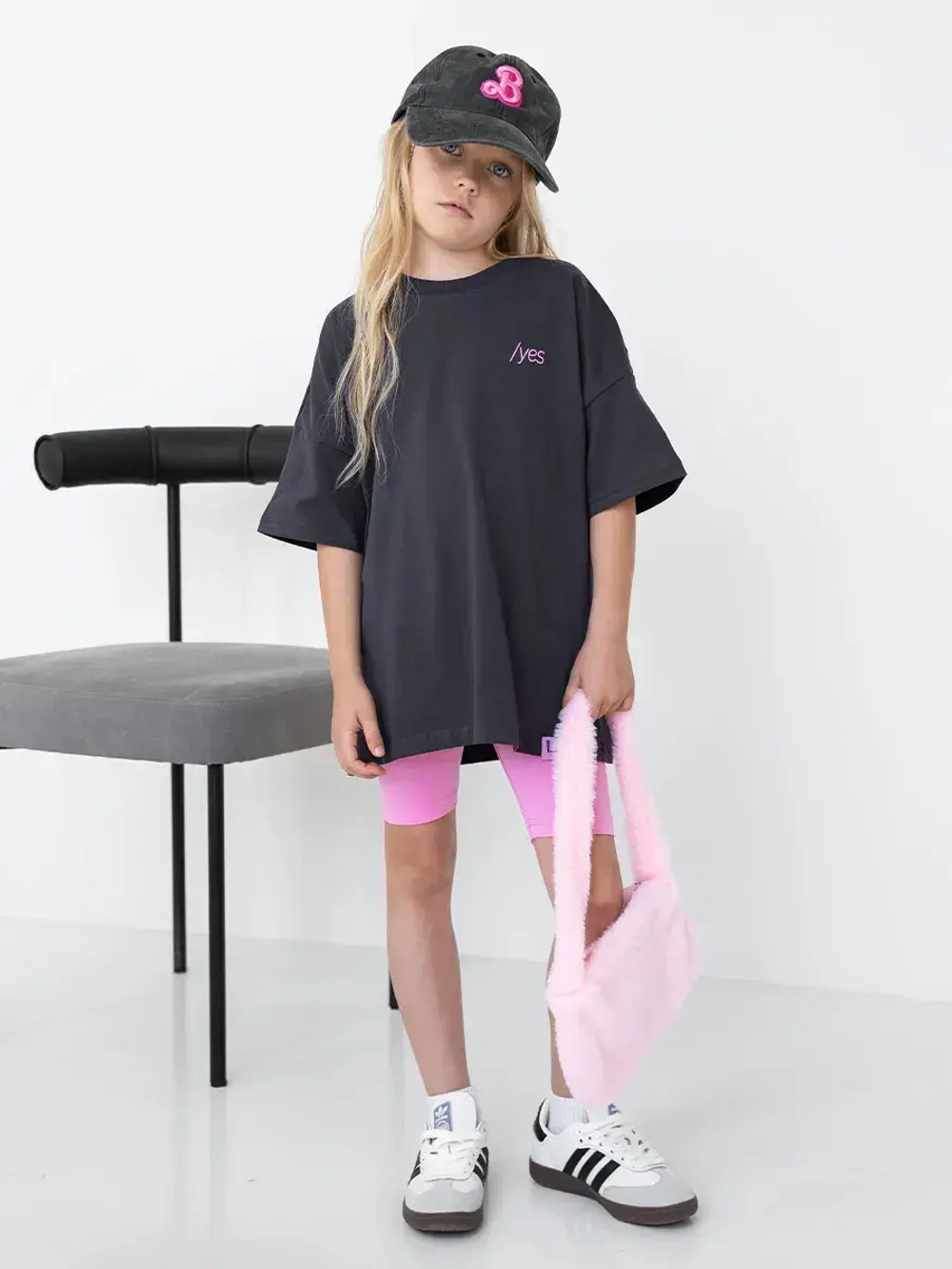 Летний костюм для девочки с велосипедками