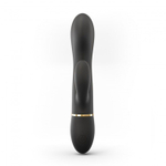 Черный вибратор-кролик Dorcel Glam Rabbit - 21 см.