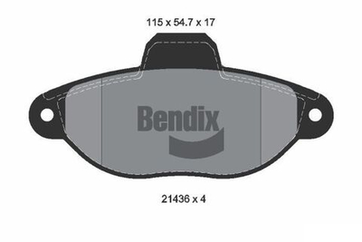 BENDIX Braking - BPD1007-BEN - Brake Pad Set, disc brake