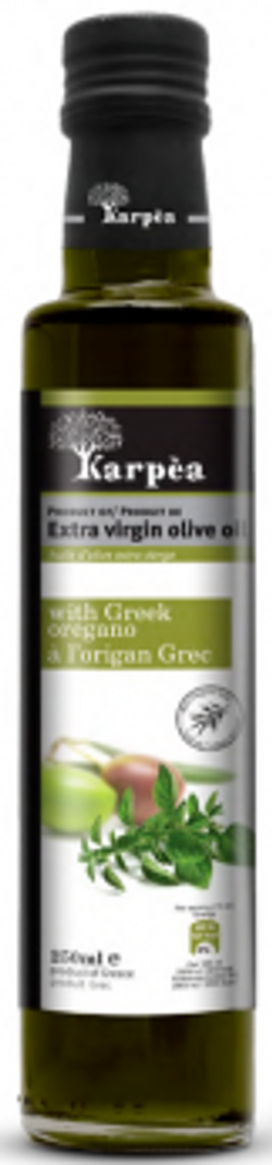 Оливковое масло Karpea Extra Virgin с орегано 0.25 л, Греция
