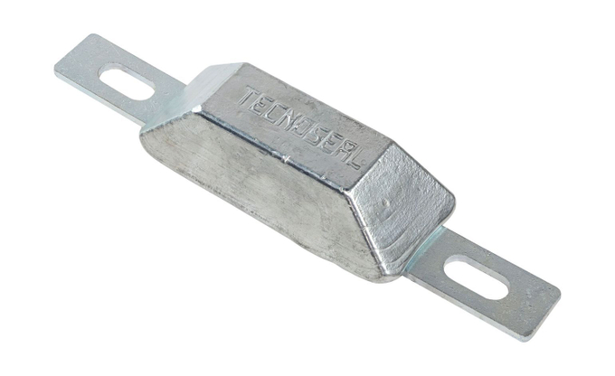 Анод цинковый корпусный 170x20x3, Tecnoseal