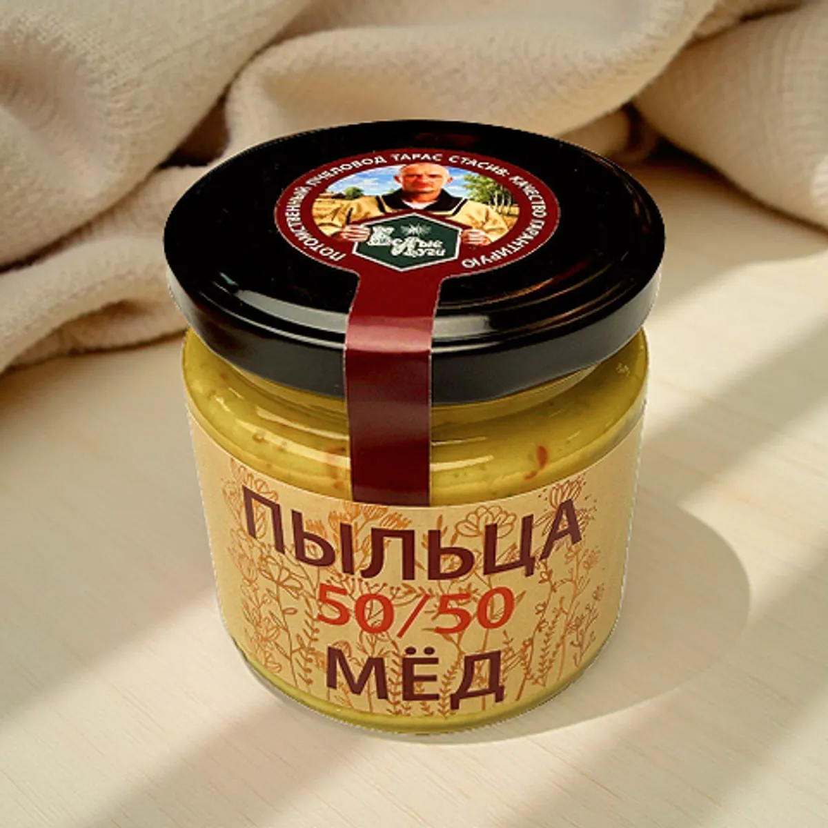Фотография Мёд с пыльцой органик / 250 гр купить в магазине Афлора
