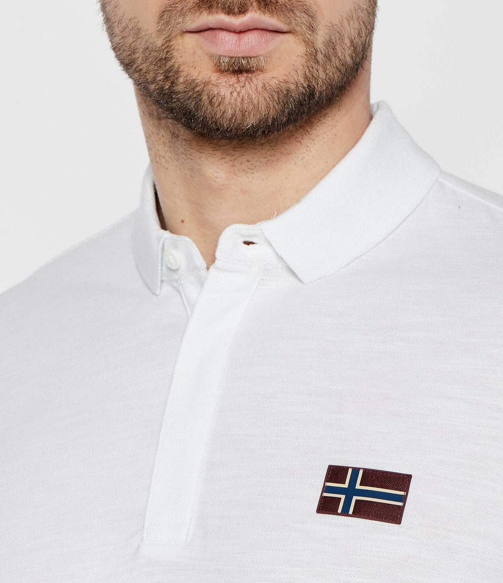 Поло Napapijri - белый(NP0A4HPY)