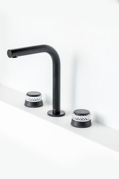 Смеситель на столешницу AURA на 3 отв. BLACK