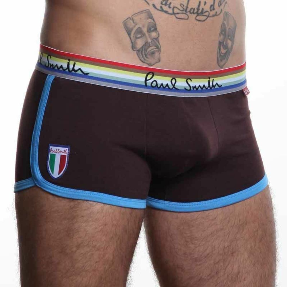 Мужские трусы боксеры коричневые Paul Smith