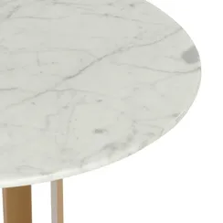 Кофейный стол Gravita Ø38х52 см, мрамор, сталь