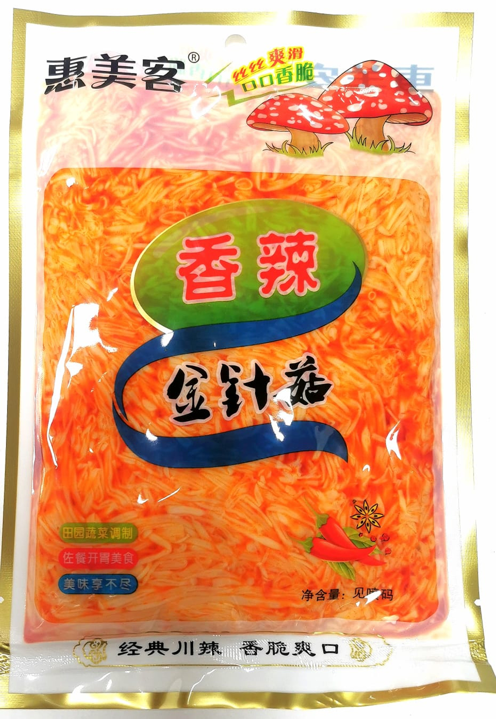 Китайские грибы Эноки острые 350 гр