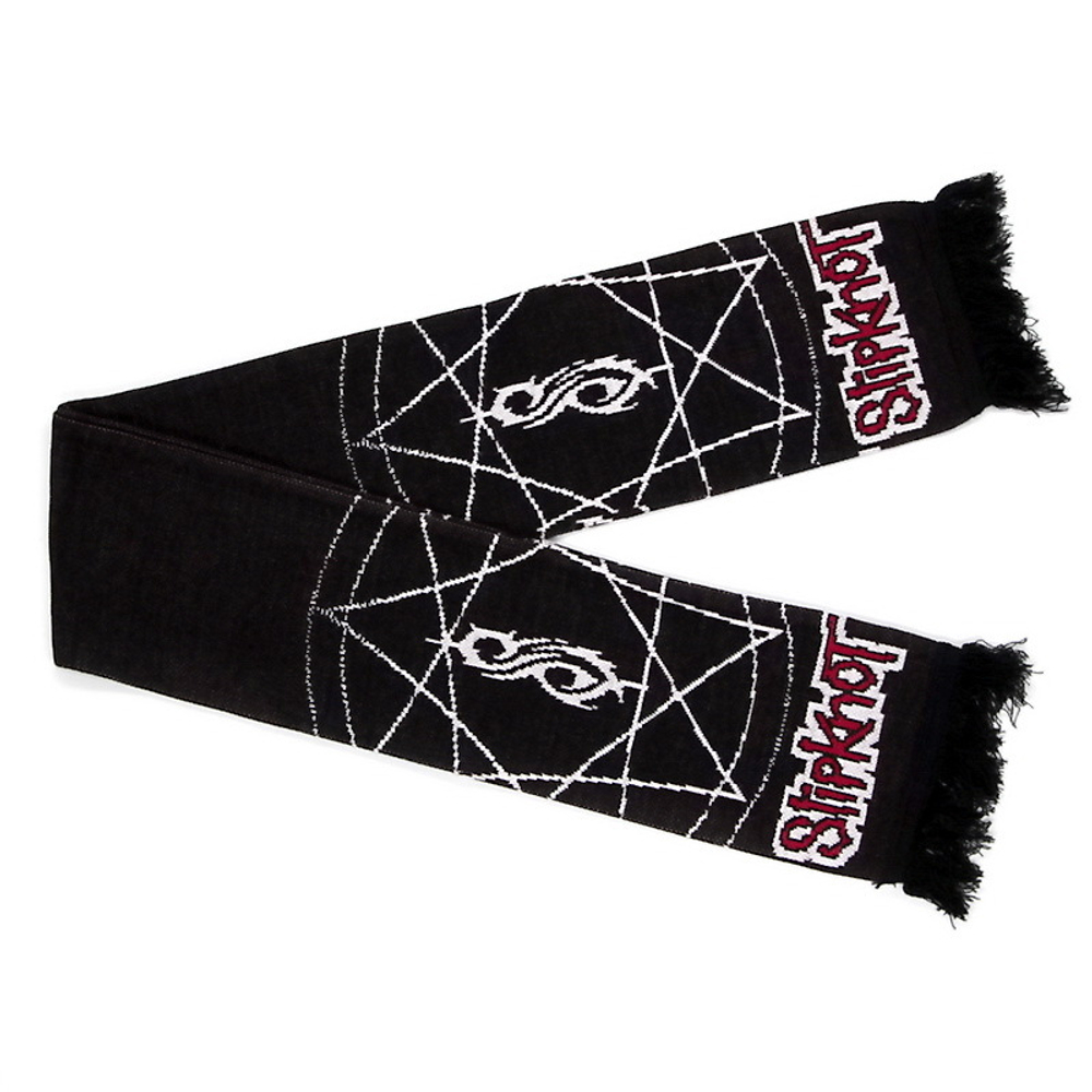 Шарф Slipknot звезда вязаный