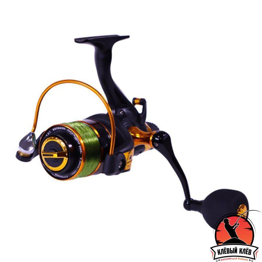 Катушка б/ин с системой бейтранер "Волжанка Карп Мастер 6000" (5+1 подш);(0.32мм/150м)