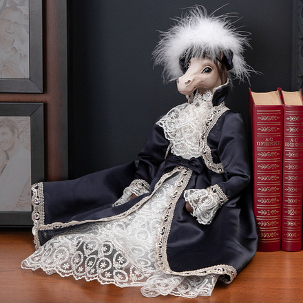 Кукла интерьерная коллекционная Лошадь Каролина