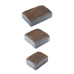 Тротуарная плитка УРИКО, комплект из 3 видов плит, Листопад гладкий Шелковица