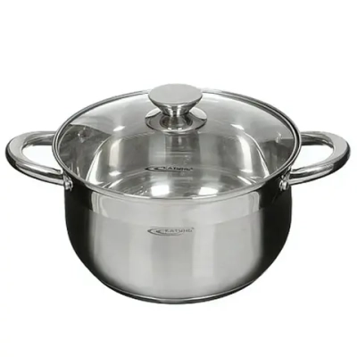 Кастрюля из нержавеющей стали 6л «Диана» Катунь