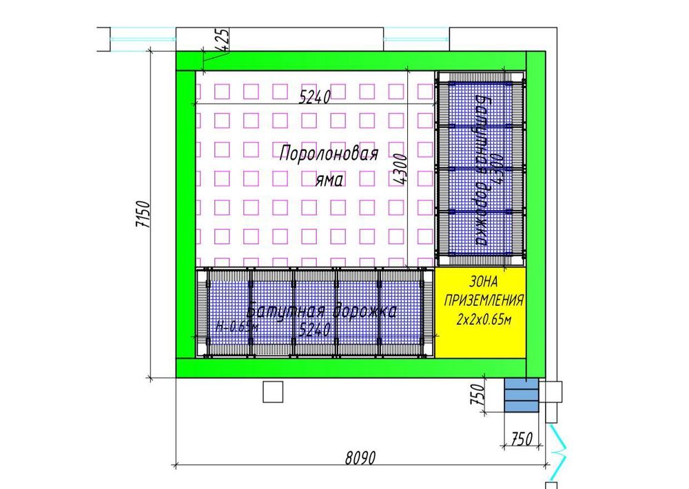 Спортивный аттракцион с батутами - купить по цене от производителя - "ЗВЕЗДА"