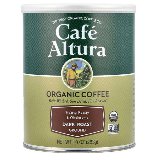Cafe Altura, органический кофе, молотый, темная обжарка, 283 г (10 унций)