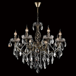 8190/8 CLASSI LN25 24 античная бронза, металл/хрусталь Люстра E14 8*40W 220V LINN