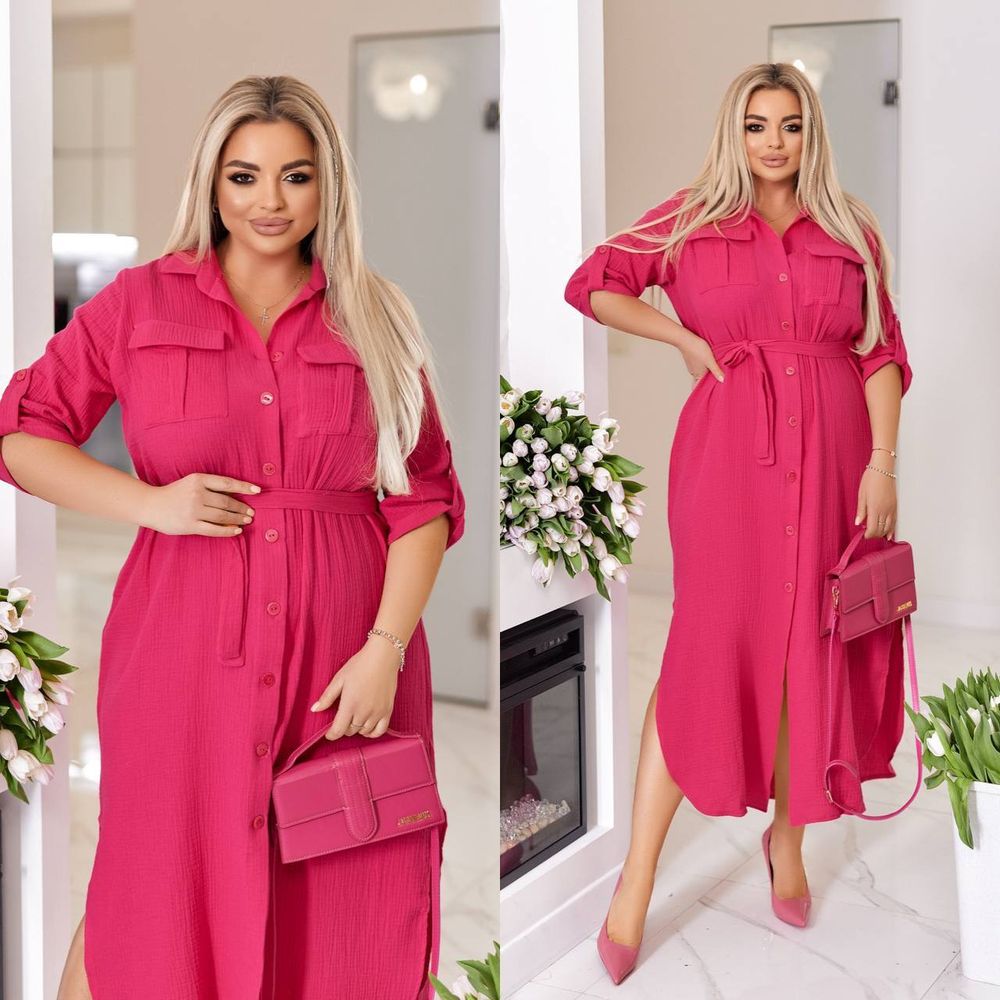 Платье-рубашка УК-435-1 Фабрика Моды