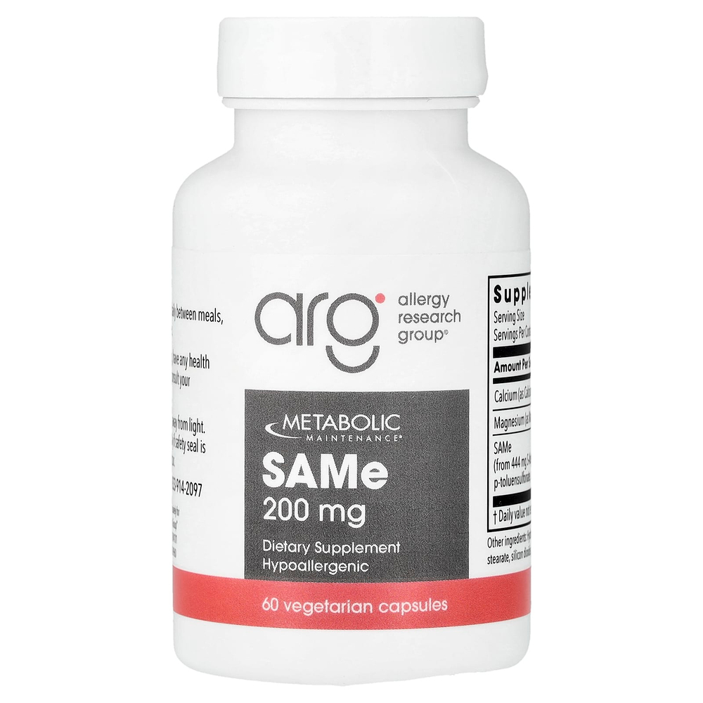Metabolic Maintenance, SAMe, 200 мг, 60 капсул