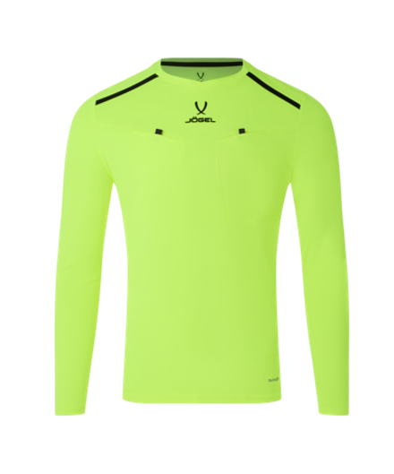 Футболка судейская с длинным рукавом DIVISION PerFormDRY Referee LS Tee, желтый неон