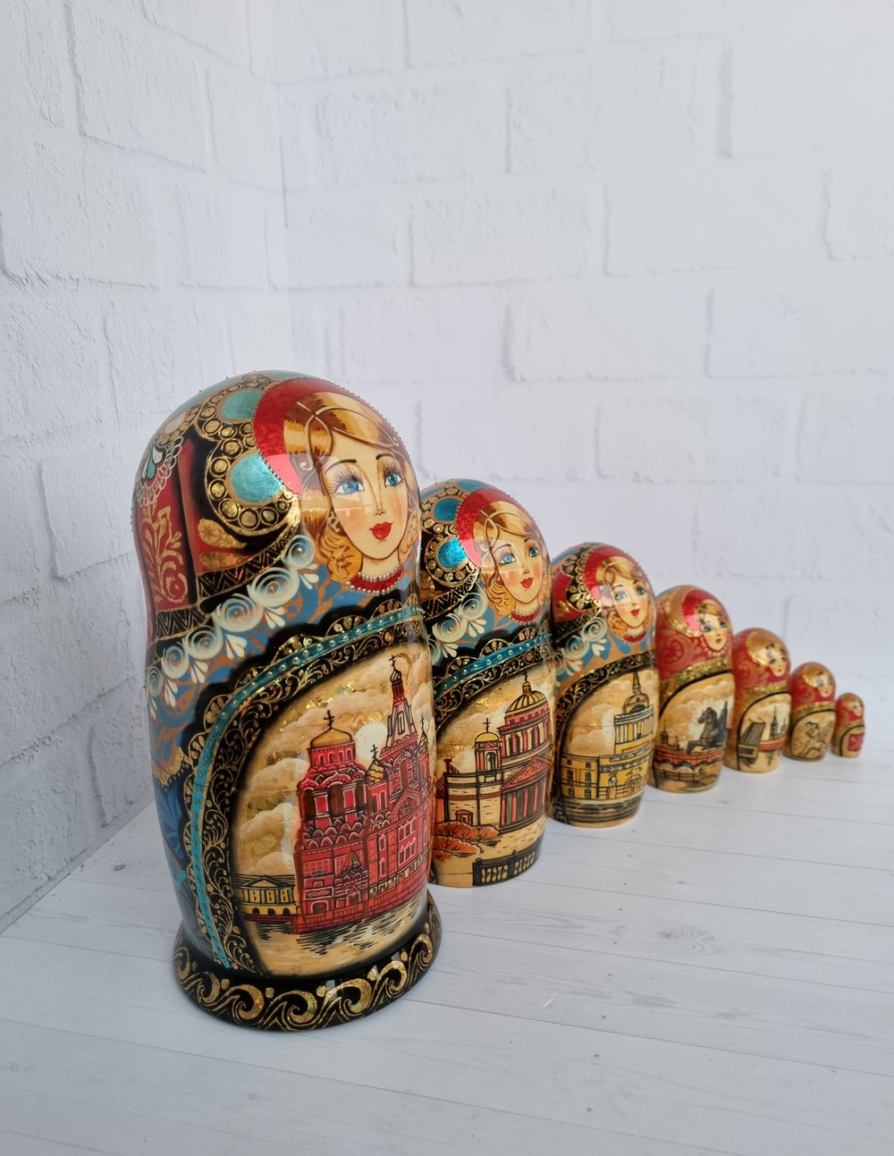 Матрешка "с видами города "  7мест