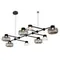 SL6005.403.08 Светильник подвесной ST-Luce Черный/Дымчатый, Прозрачный LED 8*3W 3000K VALLO