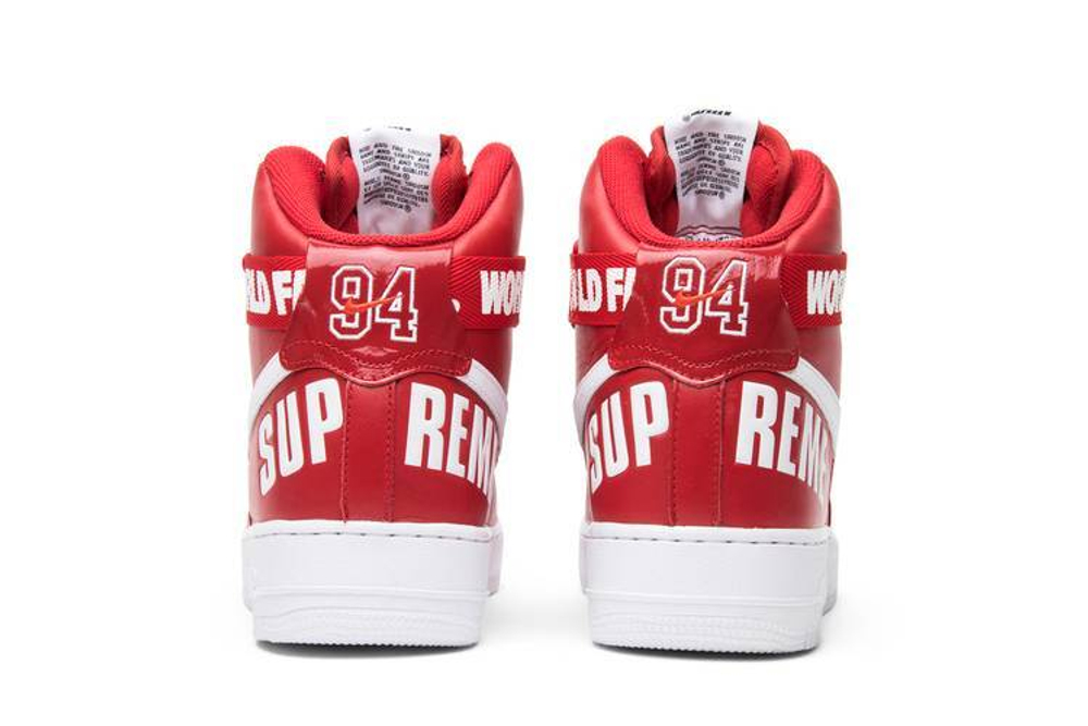 Кроссовки Supreme X Nike Air Force 1 World Famous Red