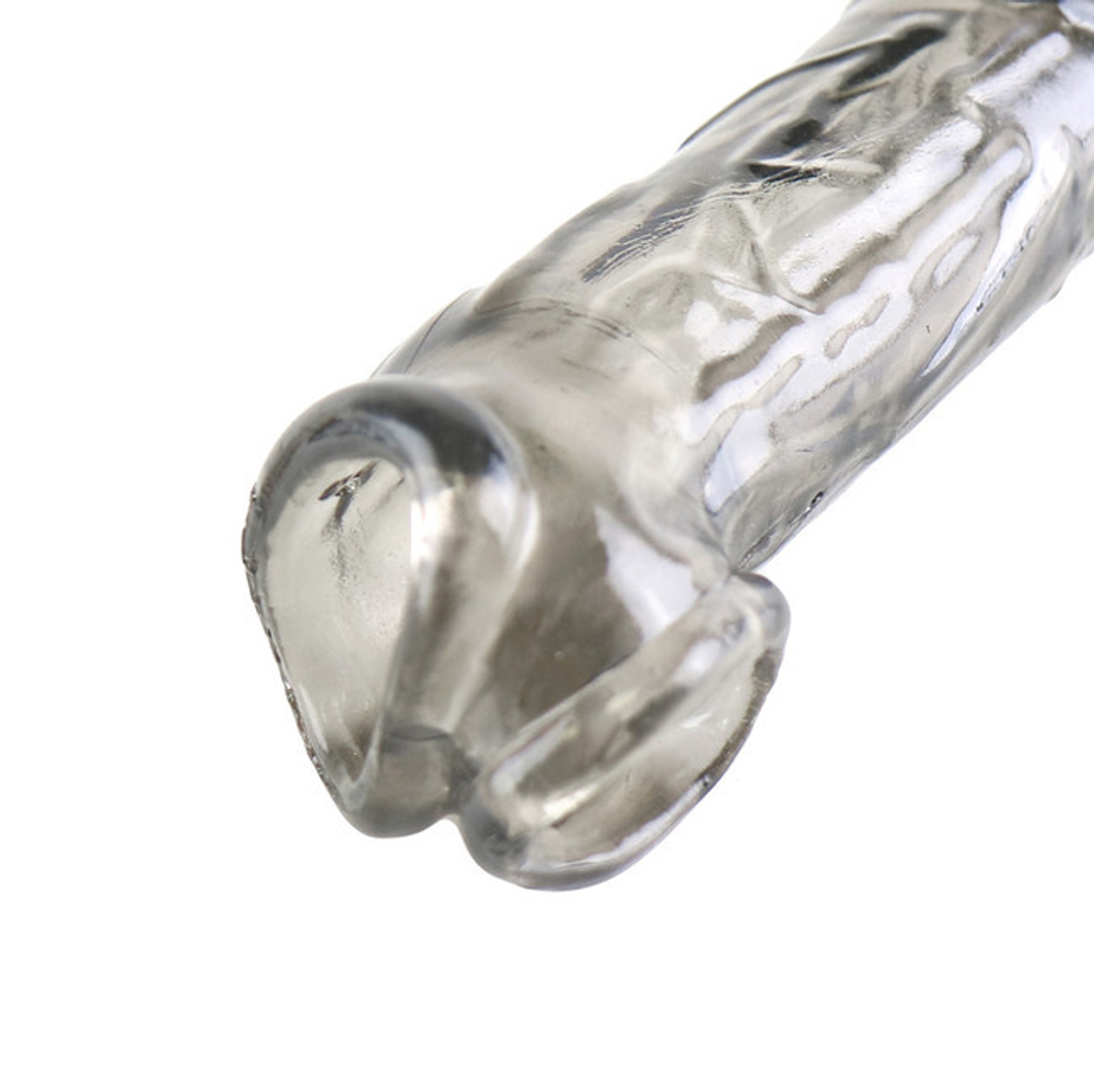 Дымчатая насадка реалистик с закрытой головкой (Цвет: дымчатый)