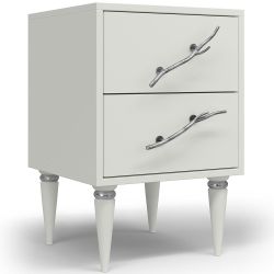 Тумба Арт Колор matte Классик Сильвер Белый опал матовый