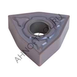 Пластина твердосплавная ISO WNMG080404-MMA APM20B AHNO по жаропроч. и нерж.стали, получистовая