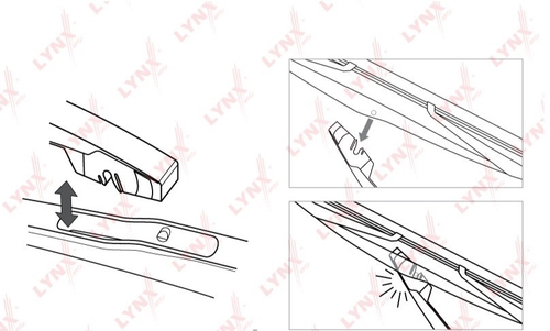Щетка стеклоочистителя задняя Renault Sandero (LYNXauto)
